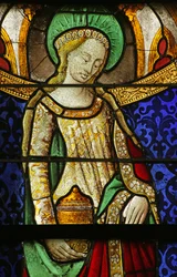 Window depicting St Mary Magdalene (detail)